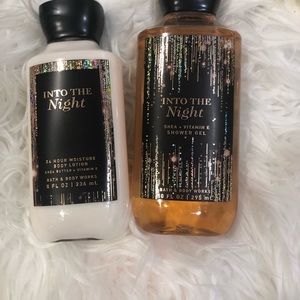 Into The Night Bath& Body Works Shower Gel and Body Lotion